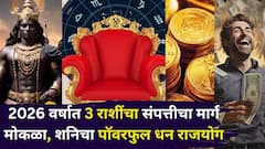 याला म्हणतात नशीब! 2026 वर्षात 3 राशींचा संपत्तीचा मार्ग मोकळा, शनिचा पॉवरफुल धन राजयोग, कोणत्या राशी होणार मालामाल?