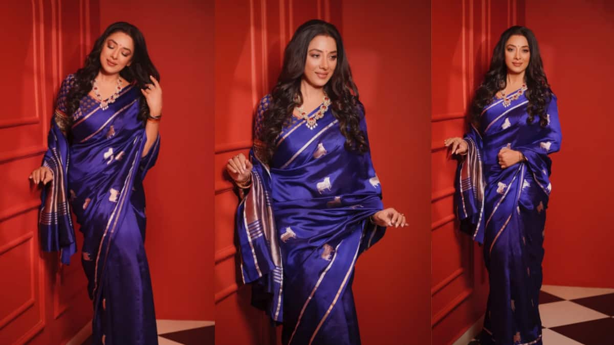 ब्लू सिल्क साड़ी में रुपाली गांगुली का क्लासी लुक, तस्वीरें देख फैंस बोले- 'सुदंरी'