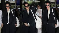 Rekha Pics: એરપોર્ટ પર બ્લેક આઉટફિટમાં જોવા મળી રેખા, 71 વર્ષની ઉંમરે જોવા મળ્યો ગ્લેમરસ અંદાજ