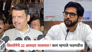 शिंदेंच्या शिवसेनेचा 22 आमदार भाजपच्या गळाला? आदित्य ठाकरेंच्या गौप्यस्फोटावर फडणवीसांचा पलटवार