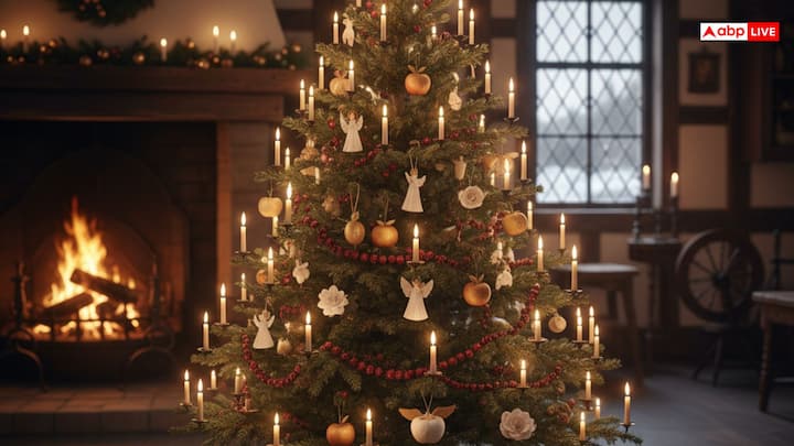 सजाए गए सदाबहार (क्रिसमस ट्री) पेड़ों का उपयोग जर्मनी में 400 साल पहले शुरू हुआ, और यह बुरी आत्माओं को दूर भगाने और स्वर्ग वृक्ष (ए एडम और ईव के पर्व से जुड़ा) का प्रतीक बन गया.