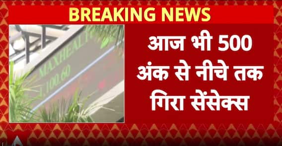 Breaking: Sensex Falls Over 500 Points for Second Day, Markets Reeling Under Heavy Selling