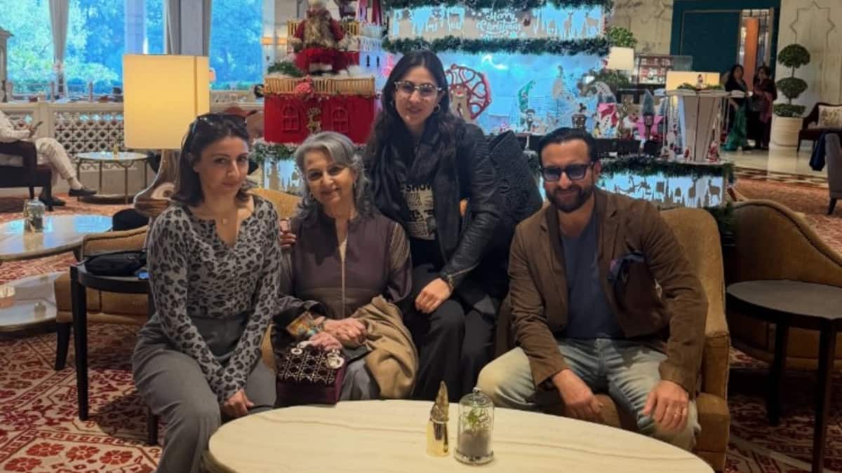 Sharmila Tagore Celebrates 81st Birthday In Delhi With Saif Ali Khan, Sara Ali Khan & Soha Ali Khan
