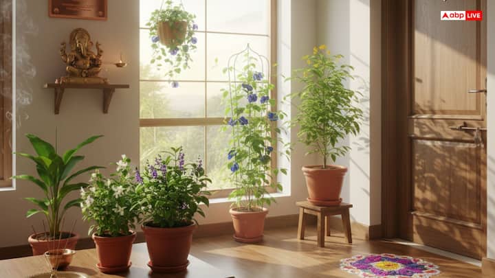 Vastu tips: घर में कुछ पौधे लगाने से घर का माहौल खुश और शांत रहता है. ये तनाव कम करते हैं, नकारात्मक ऊर्जा दूर करते हैं और खुशहाली लाते हैं. जानिए कौन से हैं ये खास पौधे.