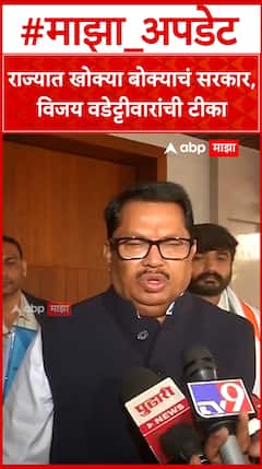 Vijay Wadettiwar : राज्यात खोक्या बोक्याचं सरकार, विजय वडेट्टीवारांची टीका