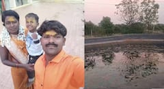 चिमुकला खेळतांना शेततळ्यात पडला, बचावासाठी वडीलांसह आईचे शर्तीचे प्रयत्न अपयशी; पंढरपूरच्या कोर्टी येथे संपूर्ण कुटुंबाचा दुर्दैवी शेवट