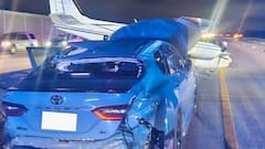 Video Captures Plane Hitting Car During Emergency Landing On Florida’s I-95 | WATCH