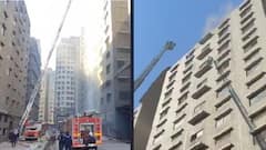 Surat: સુરતમાં રાજ ટેક્સટાઈલ માર્કેટના સાતમા માળે લાગી ભીષણ આગ, ફાયર ફાઇટર ઘટનાસ્થળે