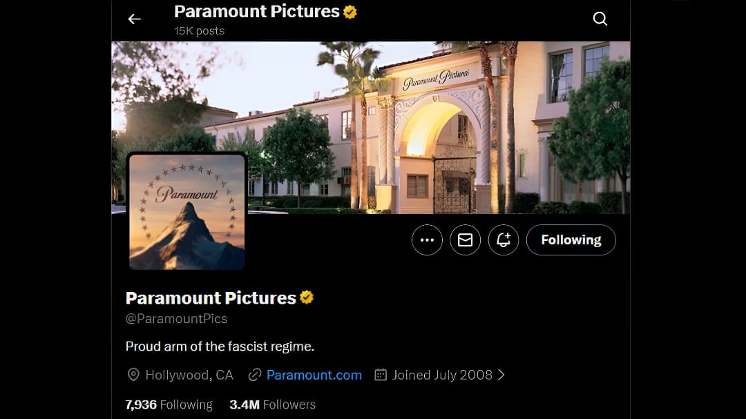 <div>'Proud Arm Of The Fascist Regime': Paramount X Account Hacked As Trump-Backed Ellison Bids For WBD</div>