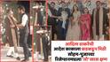Aaditya Thackeray At Pooja Birari Soham Bandekar Reception: आदित्य ठाकरेंची आदेश काकाला कडकडून मिठी, सोहम बांदेकर-पूजा बिरारीच्या शाही रिसेप्शन सोहळ्यातला 'तो' खास क्षण
