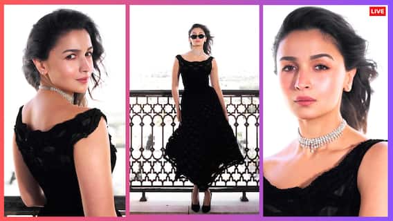 ब्लैक ड्रेस, डायमंड जूलरी और आंखों पर चश्मा... फिल्म फेस्टिवल से आलिया भट्ट का किलर लुक वायरल, देखें तस्वीरें