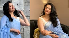 ज्या ब्ल्यू साडीमुळे गिरीजा ओक रातोंरात नॅशनल क्रश बनली, 'ती' साडी दुसऱ्या एका मराठी अभिनेत्रीनं तिला दिलेली, नेमकं काय घडलेलं?
