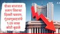 Share Market : सलग तिसऱ्या दिवशी शेअर बाजार गडगडला, गुंतवणूकदारांचे एकाच दिवसात 1.09 लाख कोटी बुडाले, कारण समोर