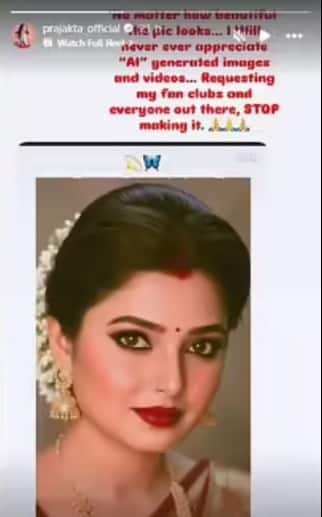 Prajakta Mali Angry On Her AI Generated Photo: 'हे थांबवा, मी अजिबात...', प्राजक्ता माळी स्वतःचाच 'तो' फोटो पाहून चिडली, रागावली; नेमकं काय घडलं?