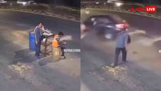 बीच सड़क पर कुर्सी डाले टोल वसूल रहा था MCD कर्मचारी, कार ने मारी टक्कर; वीडियो देख कांप जाएगी रूह