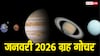 Januray 2026 Gochar: जनवरी 2026 मकर सहित तीन राशियों के रहेगा बेहद लकी, 4 ग्रहों की बदलेगी चाल