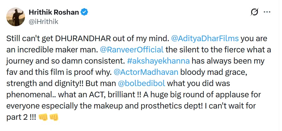 धुरंधर' देखकर दंग रह गए अक्षय कुमार, तारीफ में लिख दिया लंबा-चौड़ा पोस्ट