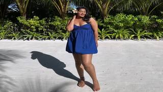 Nikita Sharma Photo: વેકેશન વાઇબ્સ! બ્લુ બેબી ડ્રેસમાં નિકિતા શર્માનો બીચ લૂક વાયરલ