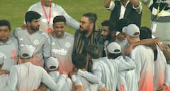 Yuvraj Singh Joins Team India Huddle At Mullanpur Stadium - See Pics