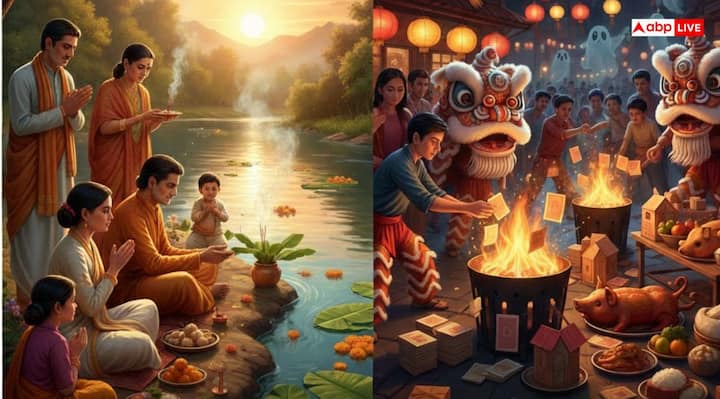 पितृ पक्ष और हंग्री घोस्ट फेस्टिवल भले ही अलग-अलग परंपराओं से जुड़ी हैं. लेकिन दोनों में काफी समानताएं भी हैं. जैसे- दोनों पूर्वजों को समर्पित है. दोनों परंपराओं की मान्यता यही है कि, जीवन में सुख, समृद्धि और सुरक्षा पितरों की कृपा से ही मिलती है, इसलिए उनकी शांति के लिए कर्म करने चाहिए.