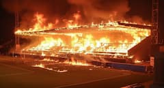 WATCH: FC Haka Stadium Set Ablaze By Angry Fans Following Relegation