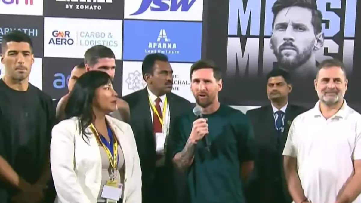 Messi: மெஸ்ஸியுடன் கால்பந்து ஆடிய முதலமைச்சர்.. நேரில் சென்ற ராகுல்காந்தி!