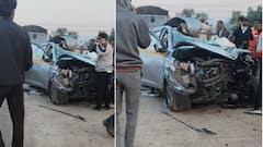 Mumbai-Goa Highway Accident: मुंबई-गोवा महामार्गावर भीषण अपघात, कार कंटेनरवर आदळून चुराडा, दोघांनी जागेवरच जीव सोडला, अपघाताचे फोटो समोर