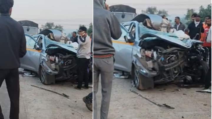 मुंबईकडून कोकणाच्या दिशेने जाणारी भरधाव कारने मागून कंटेनरला धडक दिल्याने हा भीषण अपघात झाला आहे.