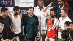 কলকাতার বিশৃঙ্খলা পিছনে ফেলে হায়দরাবাদে উপ্পল মাতালেন মেসি, দেখা করলেন রাহুল গাঁধীর সঙ্গে