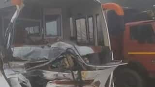 Multiple Buses Collide Due To Thick Fog On Highway In Haryana's Rewari, Several Injured