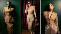 ब्राउन ब्लेजर और स्कर्ट पहन लेडी बॉस बनीं करीना कपूर, देखें तस्वीरें