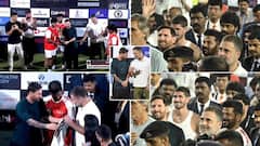 Video : मेस्सीचा जलवा, राहुल गांधींना अर्जेंटिनाची जर्सी भेट दिली, विजयी कप देण्यासाठी मेस्सीनं हात पुढे करताच राहुल तत्काळ मागे सरले अन् लहान लेकरांना पुढे या म्हटलं!