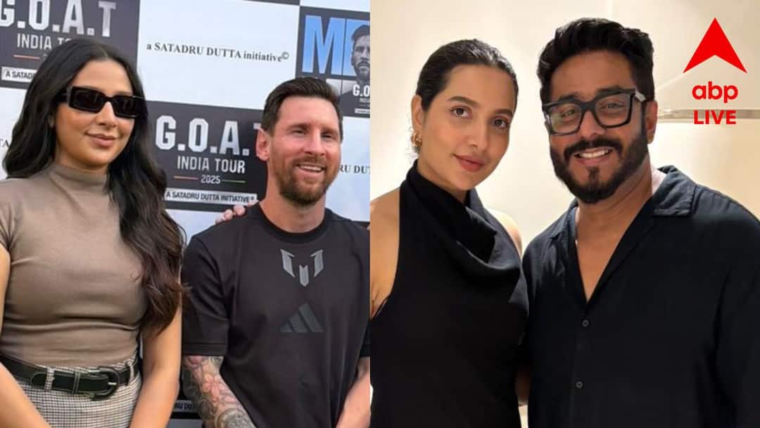 Raj Chakraborty stands beside Subhasree Ganguly faced trolling for posted photo with Lionel Messi Entertainment News Raj on Subhasree: 'শুভশ্রীকে কতটুকু চেনেন আপনারা', মেসির সঙ্গে ছবি পোস্ট করায় চূড়ান্ত ট্রোলিংয়ের মুখে নায়িকার পাশে দাঁড়ালেন রাজ
