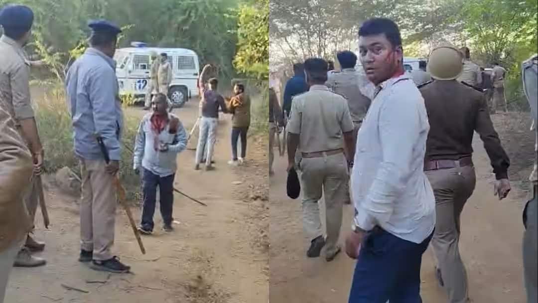 બનાસકાંઠામાં જંગલની જમીનને લઇ બબાલ, પોલીસ-વન વિભાગની ટીમ પર 500 લોકોના ટોળાનો હુમલો Uproar over forest land in Banaskantha and police and forest department team attacked by a group of 500 people બનાસકાંઠામાં જંગલની જમીનને લઇ બબાલ, પોલીસ-વન વિભાગની ટીમ પર 500 લોકોના ટોળાનો હુમલો