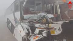 ঘন কুয়াশায় অন্ধকার চারিদিক, পর পর ধাক্কা খেল গাড়ি-বাস-ট্রাক, জাতীয় সড়কের উপর ওলটপালট সবকিছু, সকাল সকাল জোড়া বিপর্যয় হরিয়ানায়