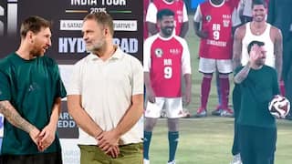 કોલકાતામાં ફ્લોપ તો હૈદરાબાદમાં સુપરહિટ રહ્યો મેસીનો શો,  CM સાથે રમ્યો ફૂટબોલ, રાહુલ ગાંધીને આપી જર્સી