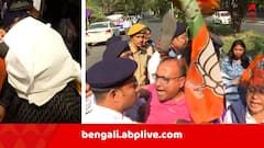 আদালতে যখন পেশ শতদ্রু দত্তকে, বাইরে এক হাতে চটি, অন্য হাতে বল নিয়ে বিক্ষোভে বিজেপি কর্মীরা !