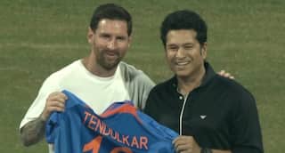 Messi Meets Sachin At Wankhede - Moment World Had Been Waiting For: WATCH