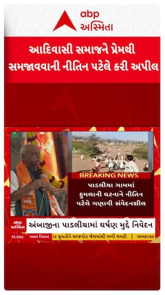 Nitin Patel: આદિવાસી સમાજને પ્રેમથી સમજાવવાની નીતિન પટેલે કરી અપીલ