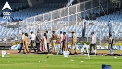 বিধ্বস্ত স্টেডিয়াম পরিদর্শনে তদন্ত কমিটি, মাঠে হাজির রাজ্যপালও, কী বললেন আনন্দ বোস?