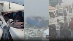 घने कोहरे का कहर: दिल्ली-मुंबई एक्सप्रेसवे पर टकराईं 12 गाड़ियां, CRPF जवान समेत दो की मौत