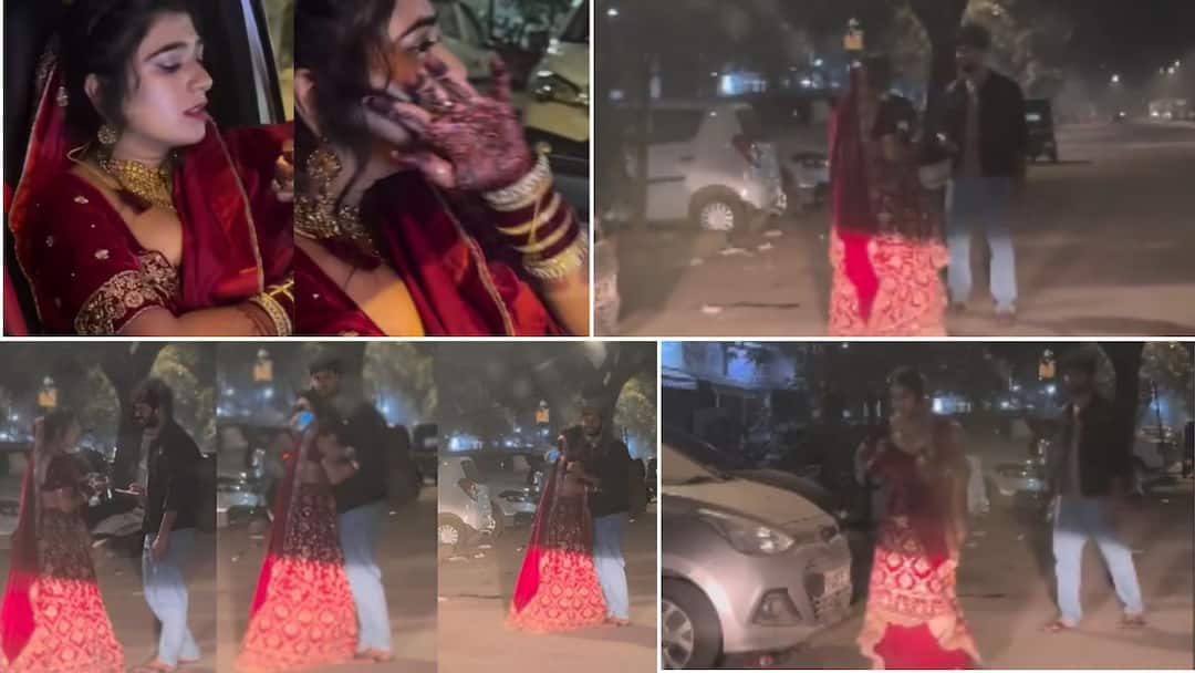 Viral Video: लग्नासाठी अवघे दोन तास बाकी, मित्राची विनवणी करून थेट कारने एक्स बाॅयफ्रेंडला भेटायला गेली, मिठी मारली, किस घेतला अन्.. video of a young girl who went to meet her boyfriend two hours before her wedding has gone viral Viral Video: लग्नासाठी अवघे दोन तास बाकी, मित्राची विनवणी करून थेट कारने एक्स बाॅयफ्रेंडला भेटायला गेली, मिठी मारली, किस घेतला अन्..