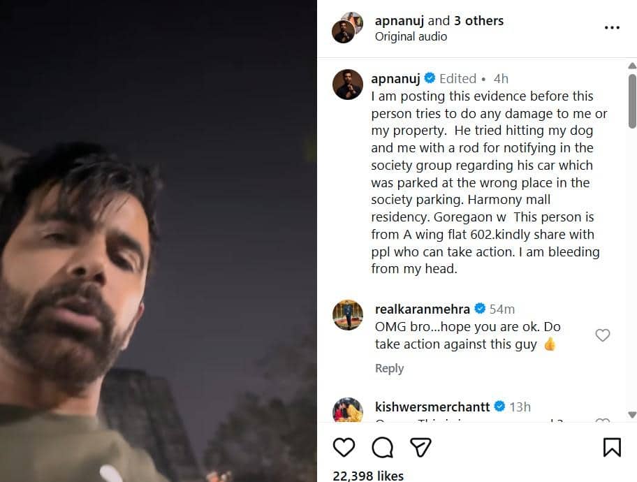 ਯੇ ਰਿਸ਼ਤਾ ਕਿਆ ਕਹਿਲਾਤਾ ਹੈ' ਫੇਮ ਅਦਾਕਾਰ ’ਤੇ ਹੋਇਆ ਜਾਨਲੇਵਾ ਹਮਲਾ, ਸੋਟੀ ਨਾਲ ਕੁੱਟਿਆ ਤੇ ਕੱਢੀਆਂ ਗਾਲ੍ਹਾਂ, ਵੀਡੀਓ ਸ਼ੇਅਰ ਕਰ ਬੋਲੇ- ‘ਮੇਰੇ ਸਿਰੋਂ ਖੂਨ ਵੱਗ ਰਿਹਾ..’