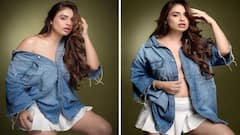 Neha Malik: જીન્સના શર્ટ અને શોર્ટ સ્કર્ટમાં નેહા મલિકે આપ્યા કાતિલ પોઝ, જુઓ તસવીરો