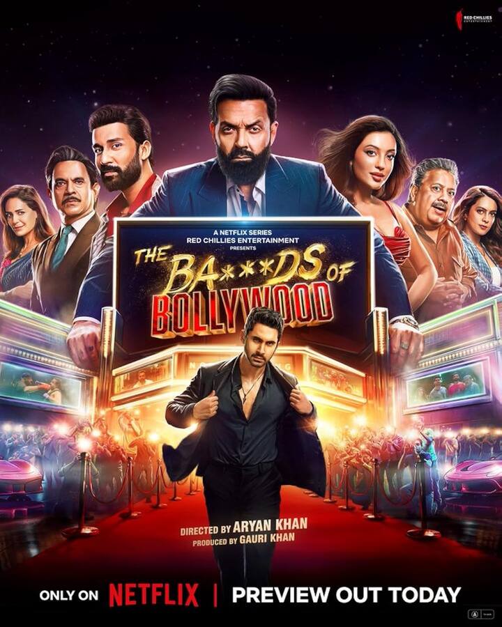 इसके बाद आता है 'द बैड्स ऑफ बॉलीवुड'. शाहरुख खान के बेटे आर्यन खान की ये डायरेक्टोरियल डेब्यू सीरीज रिलीज से पहले ही चर्चा में थी. लोग जानना चाहते थे कि बॉलीवुड को ये शो कितनी अलग नजर से दिखाता है.