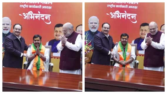 Watch: Amit Shah Welcomes Nitin Nabin As BJP Working President At Party HQ