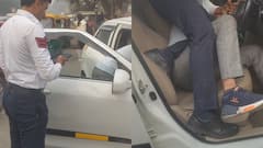 Caught On Camera: Delhi Traffic Cop Beats Cab Driver, Video Goes Viral