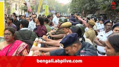 বৈধ ভোটারদের নাম বাদ যাওয়ার অভিযোগ ! ফের সিইও দফতরের সামনে তৃণমূলপন্থী BLO-দের বিক্ষোভ