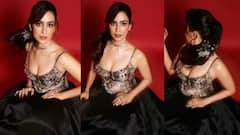 બ્લેક આઉટફિટમાં જોવા મળી સાન્યા મલ્હોત્રા, સ્લીવલેસ સ્ટ્રેપી ગાઉનમાં આપ્યા કાતિલ પોઝ