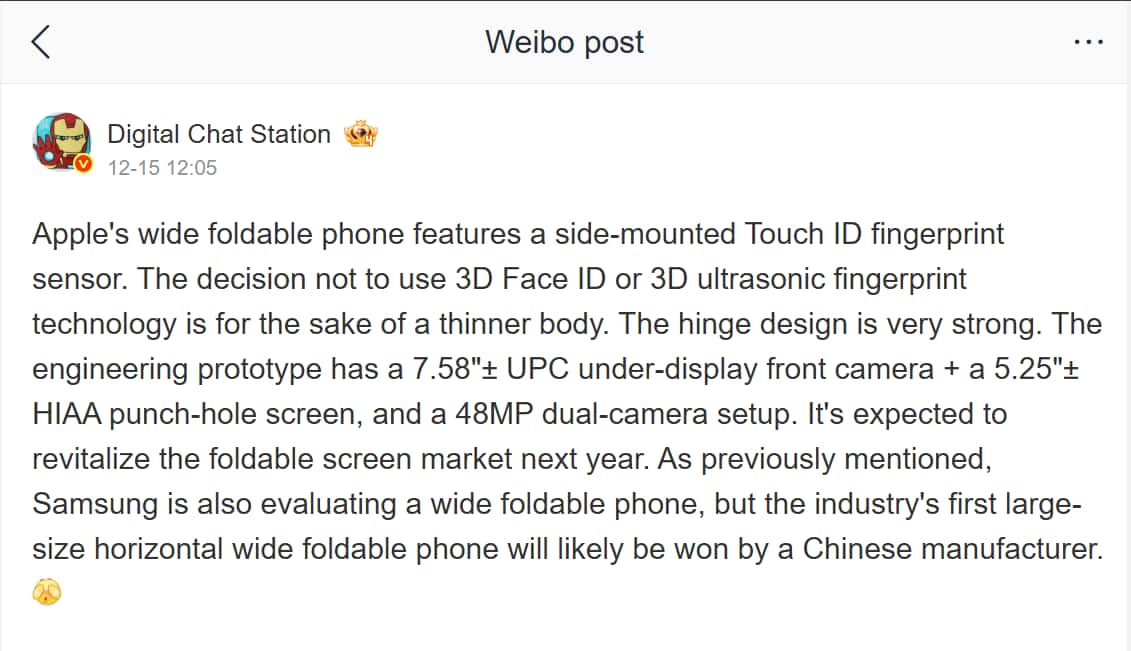 Apple's Foldable iPhone Could Drop Face ID For Side Fingerprint Sensor: What We Know